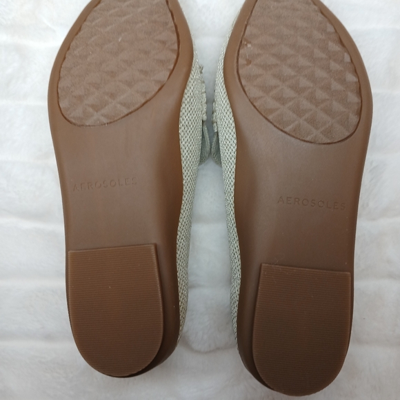 Aerosoles Women’s Size 8 Sparkle Knit Loafers Beige Gold NWOT - Picture 8 of 12